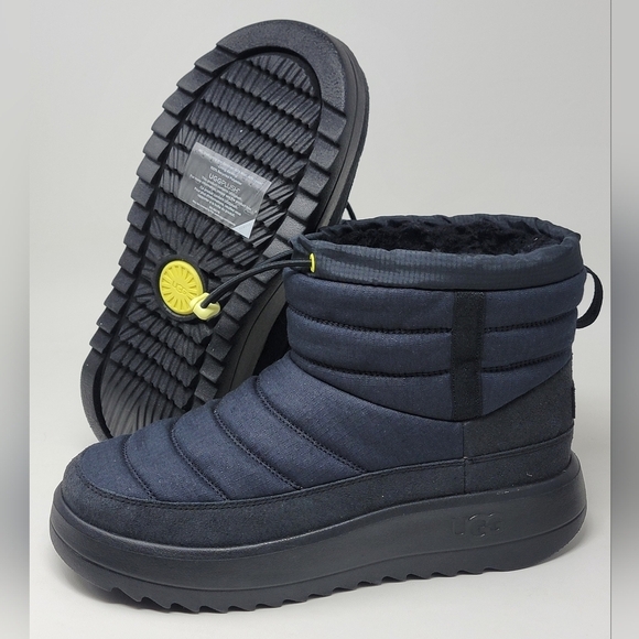 UGG Maxxer Mini Sheepskin Men's Boots Blue Black 1146714 Size 11 New - Picture 1 of 13